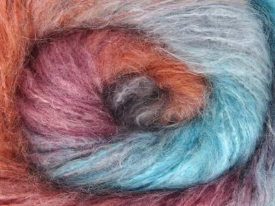 2x150gr. BELLA MOHAIR Tiftik, Akrilik Turkuaz, Açık Gri, Pembe tonları Kışlık, Yün, Tiftik, Batik Desenli, Worsted