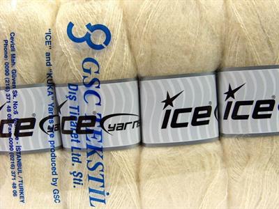 4x100gr. BERMUDA MOHAIR Krem Akrilik, Tiftik Kışlık, Tiftik