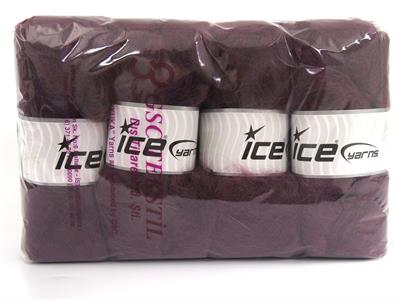 4x100gr. BERMUDA MOHAIR Akrilik, Tiftik Maron Kışlık, Tiftik