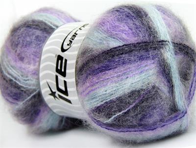 4x100gr. BERMUDA MOHAIR Akrilik, Tiftik Mor, Leylak, Maron, Açık Mavi Kışlık, Tiftik