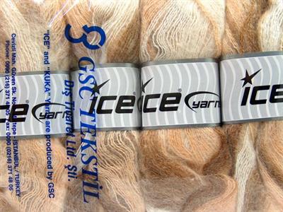 4x100gr. BERMUDA MOHAIR Akrilik, Tiftik Beyaz, Krem, Deve Tüyü Kışlık, Tiftik