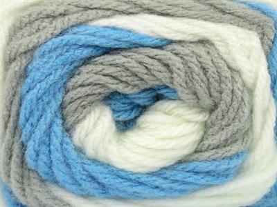 Lot of 4 x 100gr Skeins Ice Yarns BIG BANG Yarn White Grey Turquoise