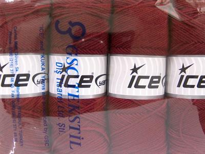 4x100gr. BONITO Akrilik, Yün Bordo Kışlık, Yün