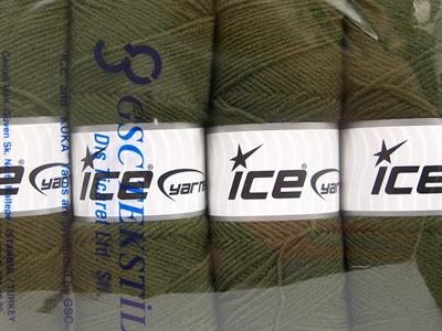 4x100gr. BONITO Akrilik, Yün Koyu Haki Kışlık, Yün