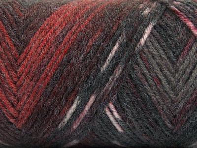 4x100gr. BONITO ETHNIC Akrilik, Yün Bordo, Maron, Gri Tonları Kışlık, Yün, Batik Desenli