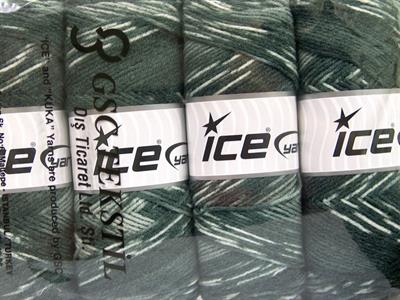 4x100gr. BONITO ETHNIC Akrilik, Yün Gri Tonları Kışlık, Yün, Batik Desenli