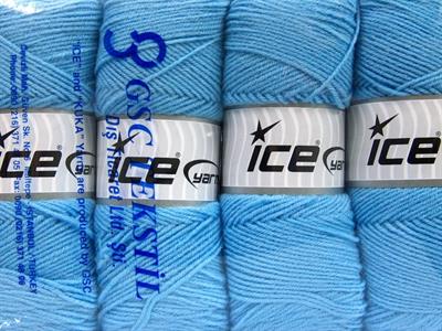 4x100gr. BONITO Akrilik, Yün Açık Mavi Kışlık, Yün
