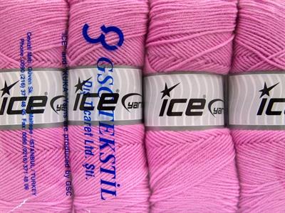 4x100gr. BONITO Akrilik, Yün Açık Pembe Kışlık, Yün