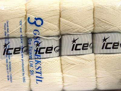 4x100gr. BONITO Akrilik, Yün Beyaz Kışlık, Yün