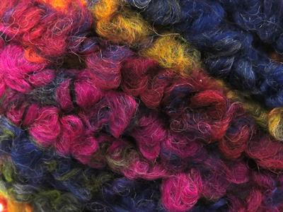 2x150gr. BOUCLE WOOL MAGIC Yün, Akrilik Mor, Bordo, Altın, Fuşya, Bakır Kışlık, Yün, Buklet, Çok Kalın, Batik Desenli, Akrilik