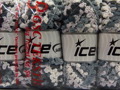 4x100gr. BOUCLERON CHAIN Akrilik Siyah, Beyaz, Gri, Bej Buklet, Çok Kalın, Batik Desenli