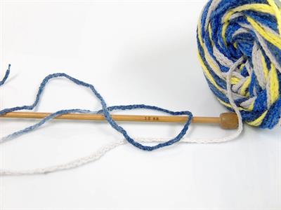 Lot of 2 x 150gr Skeins Ice Yarns CAKES AIR Yarn Blue Shades Beige Neon Yellow