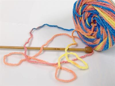 Lot of 2 x 150gr Skeins Ice Yarns CAKES AIR Yarn Blue Salmon Shades Yellow