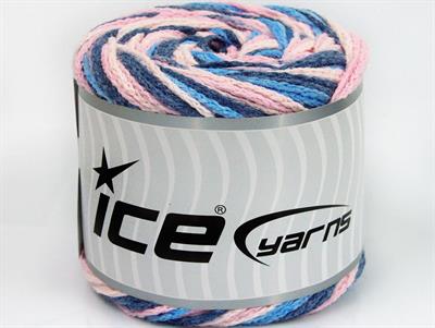 Lot of 2 x 150gr Skeins Ice Yarns CAKES AIR Yarn Blue Shades Pink Shades