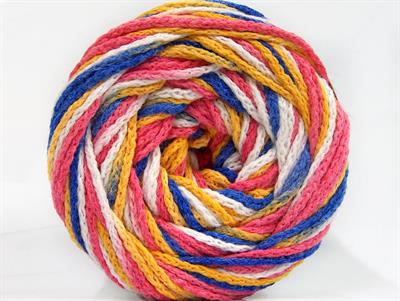 Lot of 2 x 150gr Skeins Ice Yarns CAKES AIR Yarn Gold White Purple Salmon Pink