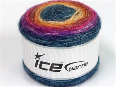 Lot of 3 x 100gr Skeins Ice Yarns CAKES ALPACA (25% Alpaca 25% Wool) Yarn Blue Fuchsia Burgundy Gold Cream