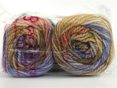 Lot of 2 x 150gr Skeins Ice Yarns CAKES ALPINE ANGORA (20% Angora) Yarn Ecru Camel Salmon Purple Shades
