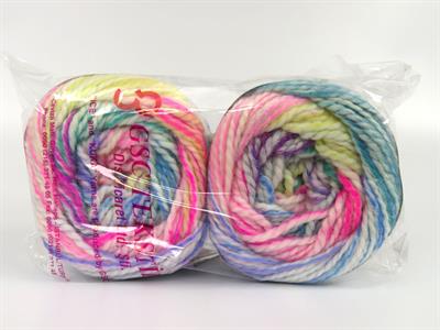 Lot of 2 x 150gr Skeins Ice Yarns CAKES ALPINE ANGORA (20% Angora) Yarn Ecru Yellow Fuchsia Blue Green Purple