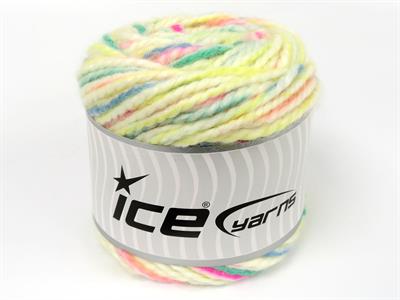 Lot of 2 x 150gr Skeins Ice Yarns CAKES ALPINE ANGORA (20% Angora) Yarn Yellow Shades Green Salmon Fuchsia