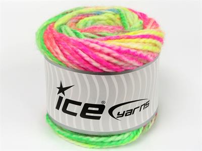 Lot of 2 x 150gr Skeins Ice Yarns CAKES ALPINE ANGORA (20% Angora) Yarn Neon Colors