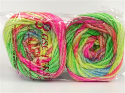 Lot of 2 x 150gr Skeins Ice Yarns CAKES ALPINE ANGORA (20% Angora) Yarn Neon Colors