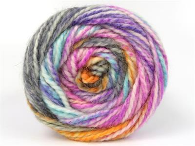 Lot of 2 x 150gr Skeins Ice Yarns CAKES ALPINE ANGORA (20% Angora) Yarn Turquoise Gold Fuchsia Purple Shades