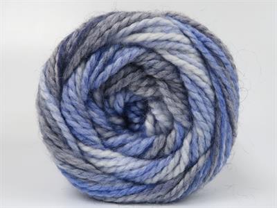 Lot of 2 x 150gr Skeins Ice Yarns CAKES ALPINE ANGORA (20% Angora) Yarn Blue Shades White Grey
