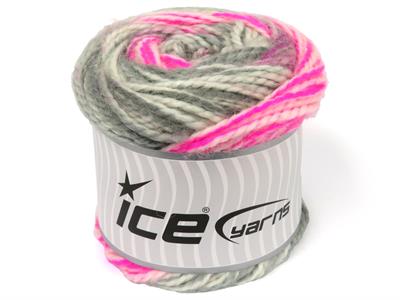 Lot of 2 x 150gr Skeins Ice Yarns CAKES ALPINE ANGORA (20% Angora) Yarn Grey Shades Pink Shades White