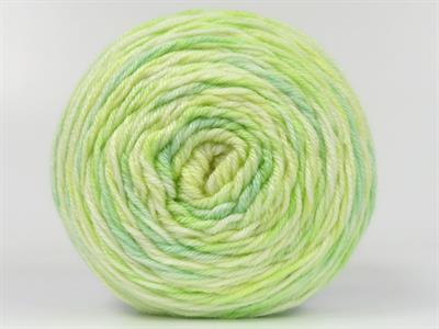 Lot of 2 x 140gr Skeins Ice Yarns CAKES ANTIPILLING SPRAY Yarn Green Shades