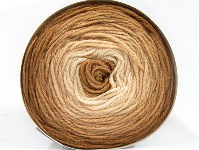 Lot of 3 x 100gr Skeins Ice Yarns CAKES BABY FINE Yarn Brown Shades