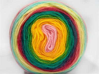 Lot of 3 x 100gr Skeins Ice Yarns CAKES BABY FINE Yarn Green Shades Yellow Shades Pink Shades