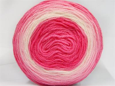 Lot of 3 x 100gr Skeins Ice Yarns CAKES BABY FINE Yarn Pink Shades