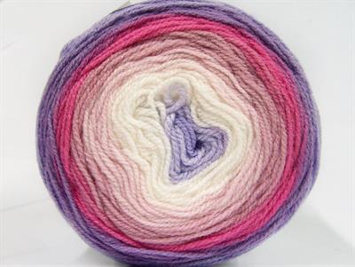 Lot of 3 x 100gr Skeins Ice Yarns CAKES BABY FINE Yarn Lilac Shades Pink Shades White