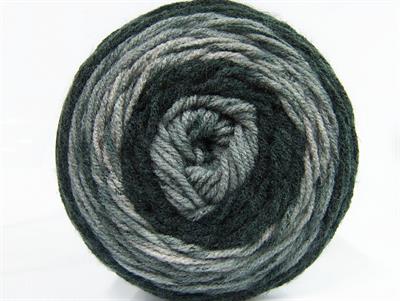 Lot of 2 x 140gr Skeins Ice Yarns CAKES Hand Knitting Yarn Black Grey Shades