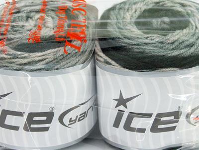 Lot of 2 x 140gr Skeins Ice Yarns CAKES Hand Knitting Yarn Black Grey Shades