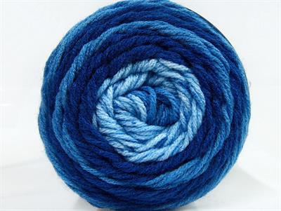 Lot of 2 x 140gr Skeins Ice Yarns CAKES Hand Knitting Yarn Blue Shades