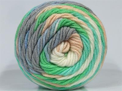 Lot of 3 x 100gr Skeins Ice Yarns CAKES BLUES BABY Yarn Green Shades Cream Grey Light Blue