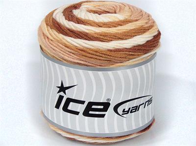 Lot of 3 x 100gr Skeins Ice Yarns CAKES BLUES BABY Yarn Brown Shades White