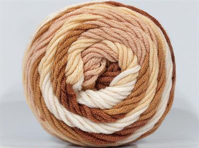 Lot of 3 x 100gr Skeins Ice Yarns CAKES BLUES BABY Yarn Brown Shades White