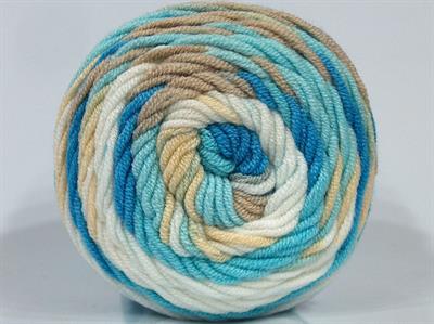 Lot of 3 x 100gr Skeins Ice Yarns CAKES BLUES BABY Yarn Blue Shades Beige Camel White