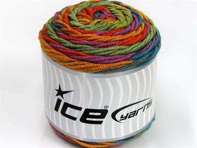 Lot of 3 x 100gr Skeins Ice Yarns CAKES BLUES Yarn Green Shades Lilac Copper Blue