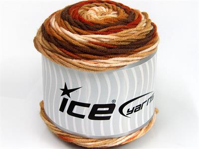 Lot of 3 x 100gr Skeins Ice Yarns CAKES BLUES Hand Knitting Yarn Brown Shades