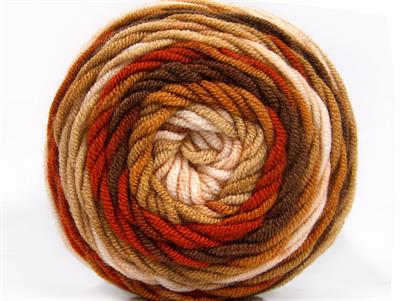 Lot of 3 x 100gr Skeins Ice Yarns CAKES BLUES Hand Knitting Yarn Brown Shades