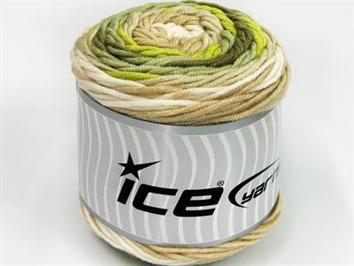 Lot of 3 x 100gr Skeins Ice Yarns CAKES BLUES Yarn Green Shades Cream Beige