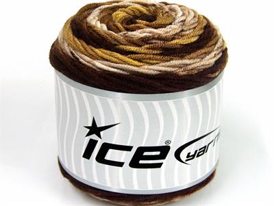 Lot of 3 x 100gr Skeins Ice Yarns CAKES BLUES Yarn Brown Shades Gold