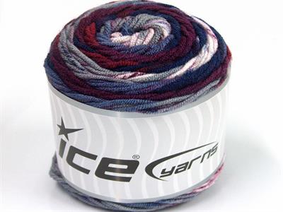 Lot of 3 x 100gr Skeins Ice Yarns CAKES BLUES Yarn Navy Lilac Maroon Grey