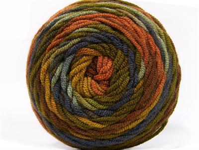 Lot of 3 x 100gr Skeins Ice Yarns CAKES BLUES Yarn Green Shades Purple Brown Shades