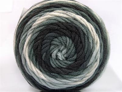 Lot of 3 x 100gr Skeins Ice Yarns CAKES BLUES Yarn Grey Shades White