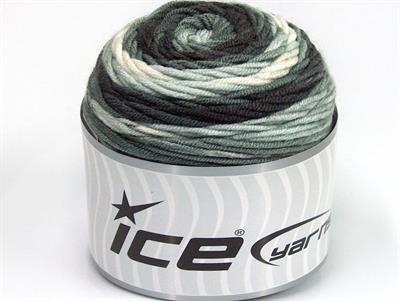 Lot of 3 x 100gr Skeins Ice Yarns CAKES BLUES Yarn Grey Shades White