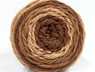 Lot of 2 x 140gr Skeins Ice Yarns CAKES Hand Knitting Yarn Brown Shades
